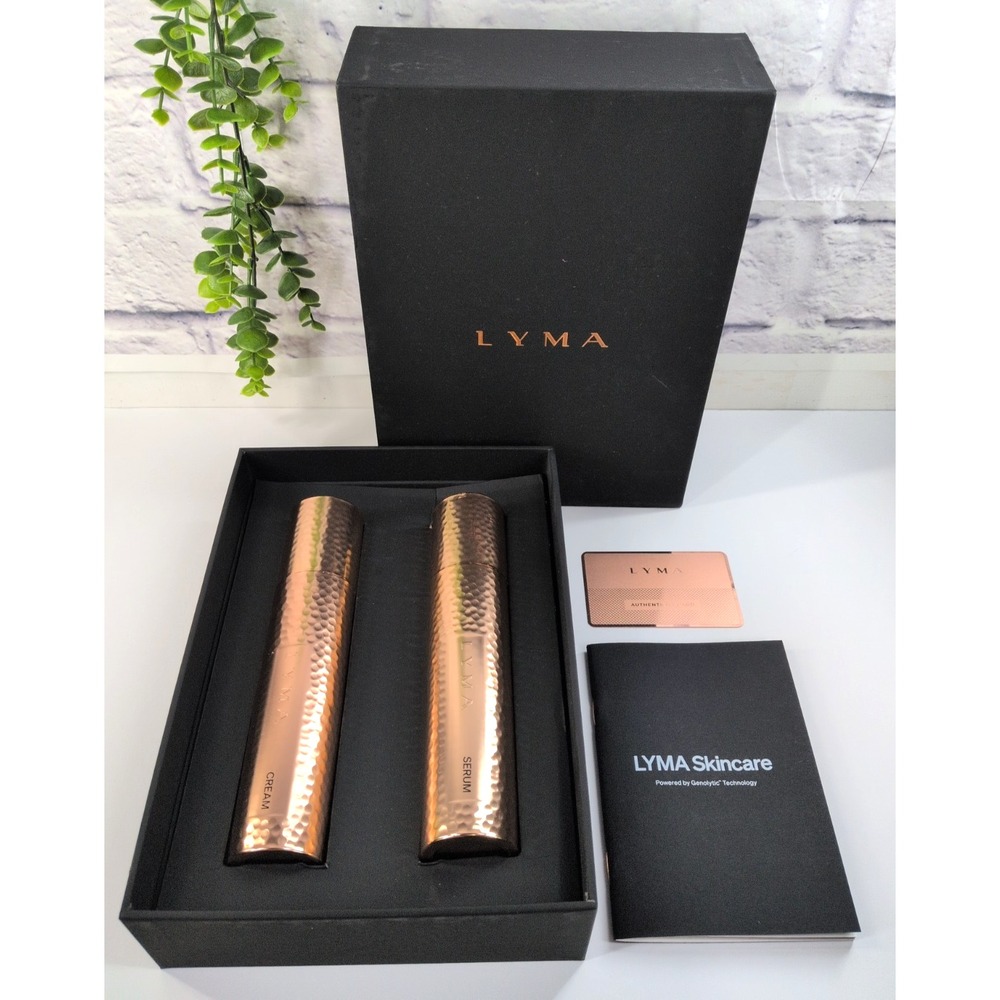 NIB $525 MSRP🌿LYMA Power Youth Duo Serum + Cream 50ml Each 100% Authentic Card